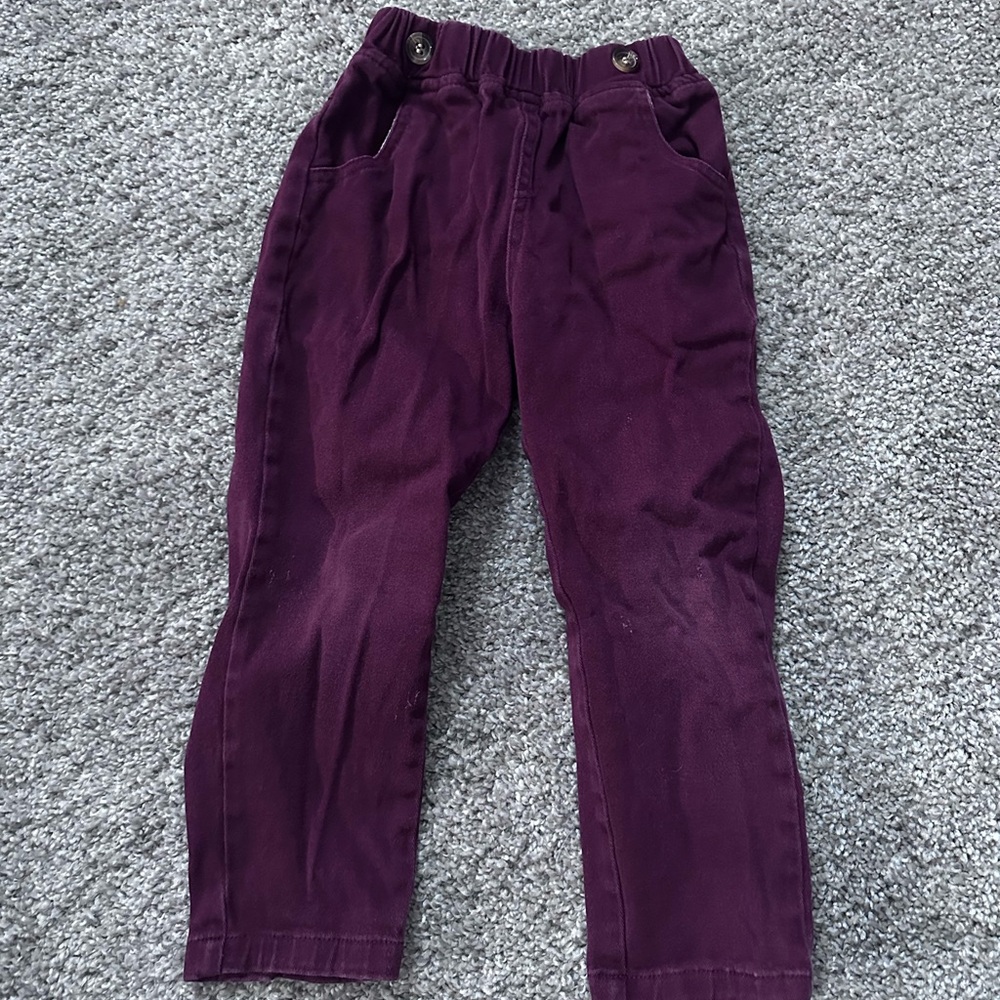 Kids Maroon Pants